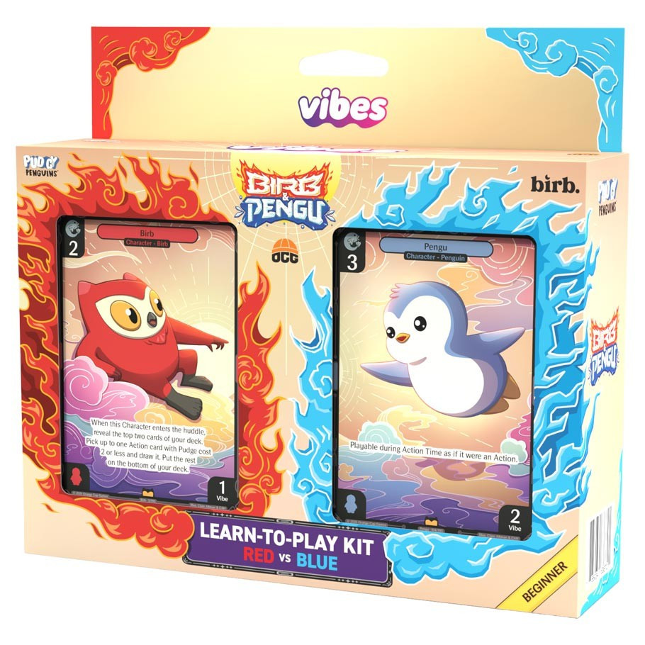 Pudgy Penguins Trading Card Game Vibes Birb & Pengu BEGINNER Starter Deck Red Vs. Blue、ToyWiz、kayou