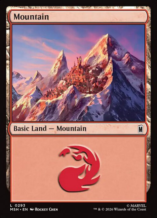 MtG Marvel Super Heroes Common Mountain #293、ToyWiz、kayou