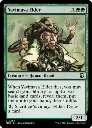 Yavimaya Elder (Ripple Foil) (M3C-254) - Modern Horizons 3 Commander Foil、Wizards of the Coast、kayou