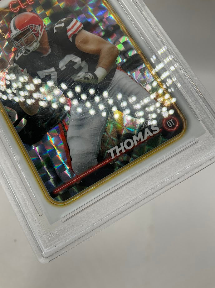 Joe Thomas 2024 Topps Chrome White Geometric Refractor 07/15 #32 PSA 9、Collector Store LLC、kayou