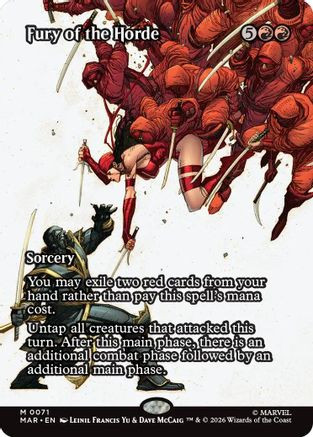 Fury of the Horde (Borderless) (MAR-071) - Marvel Universe Eternal-Legal、Wizards of the Coast、kayou