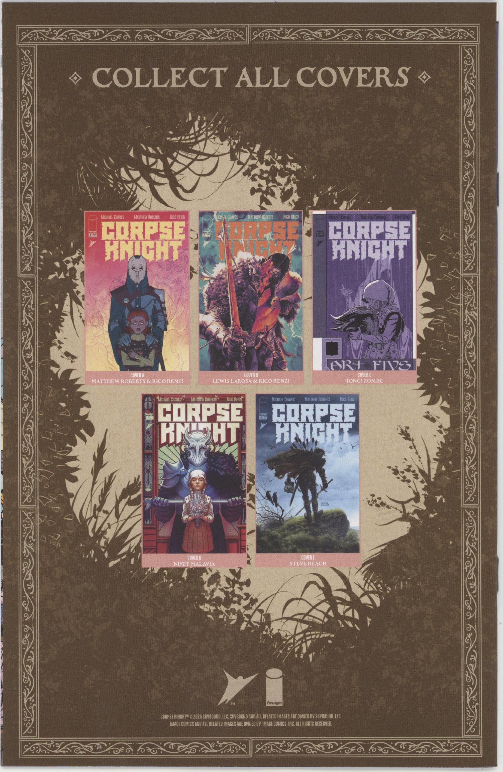 Corpse Knight #5 (Of 6) Cover C 1 in 10 Tonci Zonjic Storybook Variant (Mature)、Image Comics、kayou