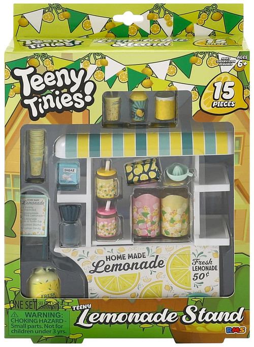 Teeny Tinies! Teeny Lemonade Stand Playset 15 Pieces、ToyWiz、kayou
