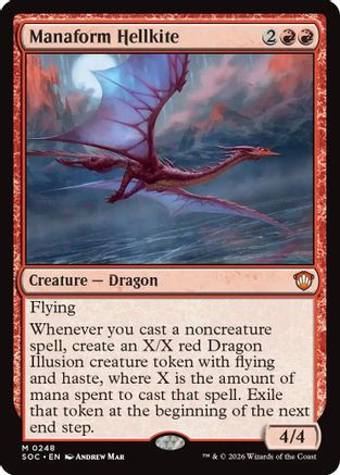Manaform Hellkite (SOC-248) - Commander: Secrets of Strixhaven、Wizards of the Coast、kayou