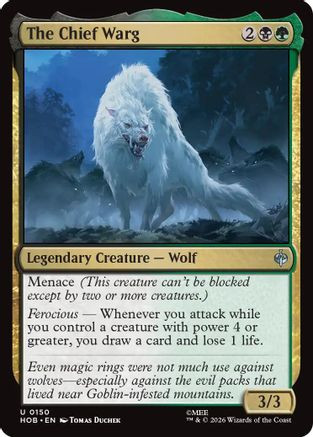 The Chief Warg (HOB-150) - The Hobbit、Wizards of the Coast、kayou