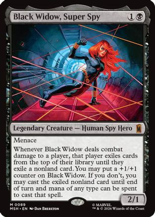 Black Widow, Super Spy (MSH-089) - Marvel Super Heroes、Wizards of the Coast、kayou