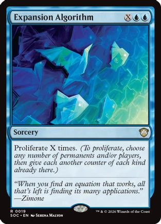 Expansion Algorithm (SOC-019) - Commander: Secrets of Strixhaven、Wizards of the Coast、kayou