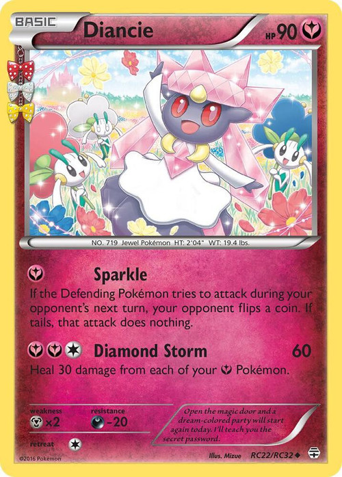 Pokemon X & Y Generations Radiant Collection Uncommon Diancie RC22 Moderately Played、ToyWiz、kayou