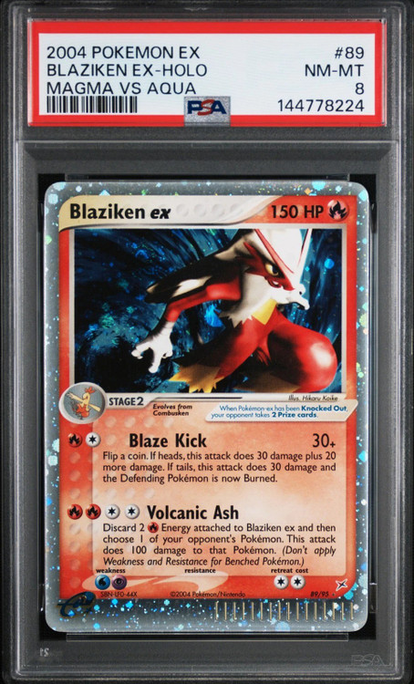 Pokemon Team Magma vs Team Aqua Ultra Rare Blaziken ex #89 PSA 8、ToyWiz、kayou