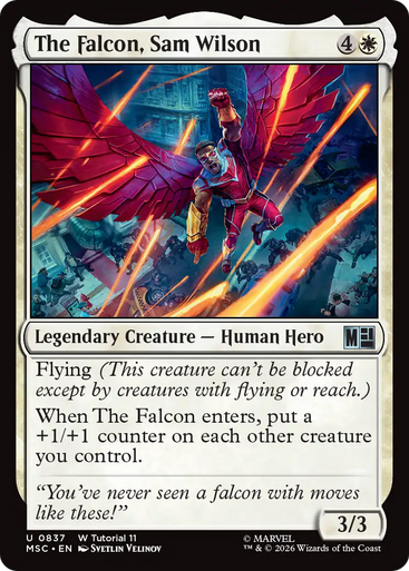 The Falcon, Sam Wilson (Tutorial) | Marvel Super Heroes Commander、Magic: The Gathering、kayou