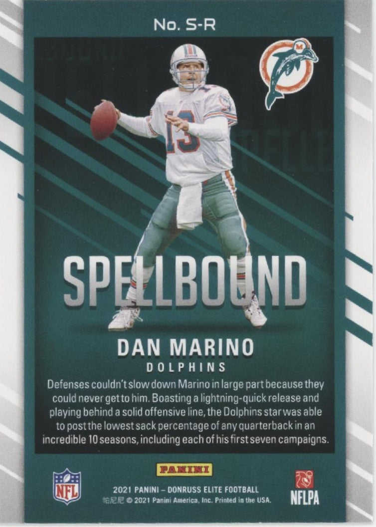 Dan Marino 2021 Panini Donruss Elite Spellbound 