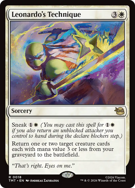 Leonardo's Technique (Foil) | Teenage Mutant Ninja Turtles、Magic: The Gathering、kayou