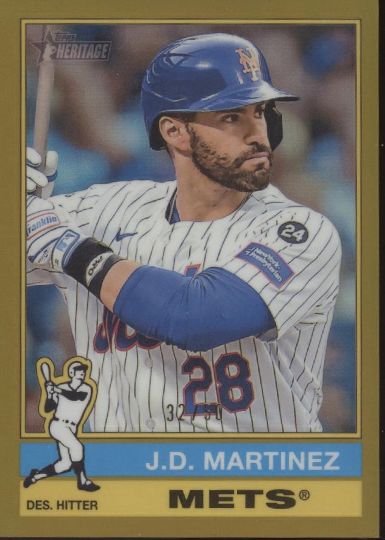 JD Martinez 2025 Topps Heritage Gold Refractor 32/50 #316、Collector Store LLC、kayou