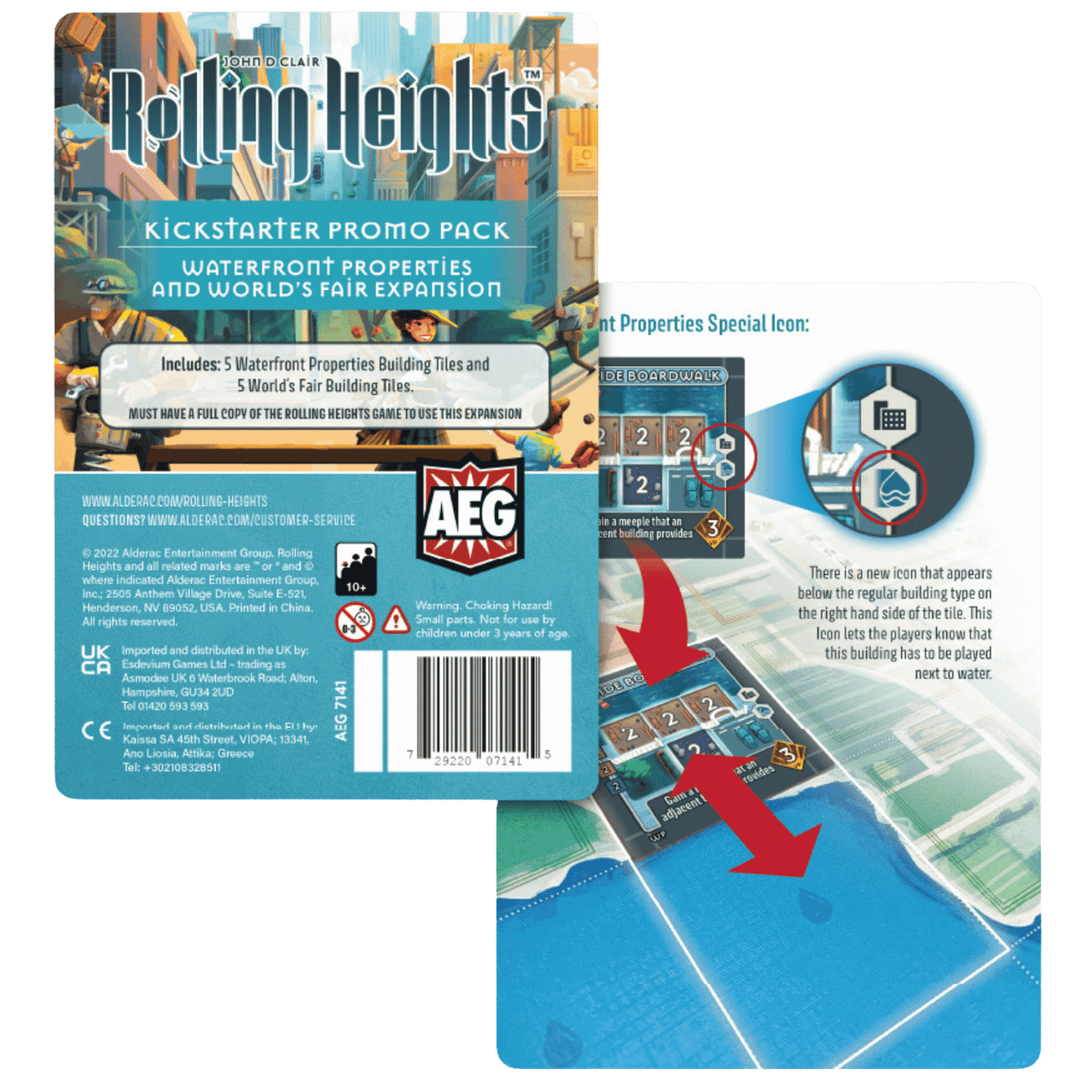 Rolling Heights: Waterfront Properties and World's Faire Mini-Expansion - Kickstarter Promo (Add to cart to see price)、Alderac Entertainment Group、kayou