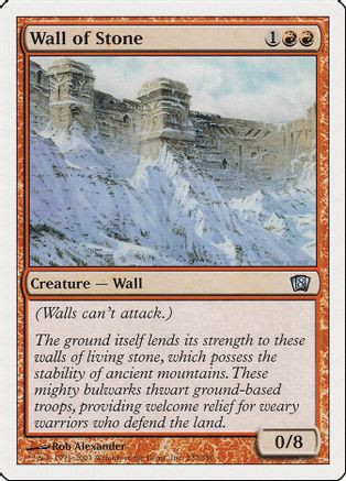 Wall of Stone (8ED-232) - 8th Edition、Wizards of the Coast、kayou