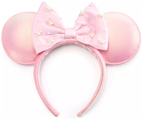Disney Minnie Mouse Pearled Ear Exclusive Headband for Adults Rose Pearl、ToyWiz、kayou