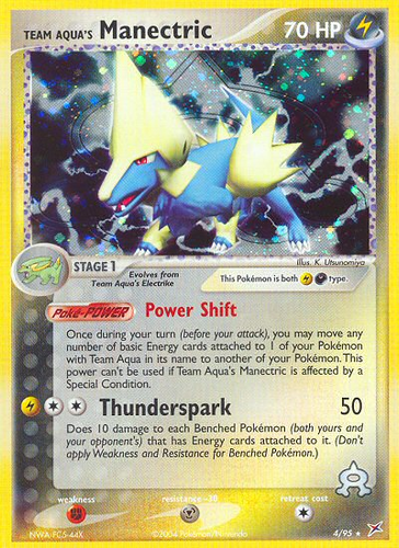Team Aqua's Manectric 4/95 - Team Magma vs Team Aqua Holofoil (HP)、The Pokémon Company、kayou