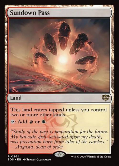 MtG Secrets of Strixhaven Rare FOIL Sundown Pass #264、ToyWiz、kayou