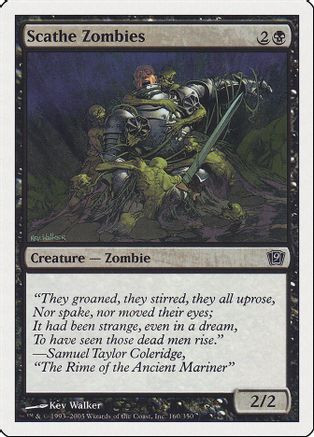 Scathe Zombies (9ED-160) - 9th Edition、Wizards of the Coast、kayou