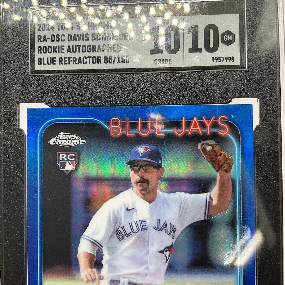 Davis Scheider 2024 Topps Chrome Blue Refractor RC Auto 88/150 SGC 10 / 10、Collector Store LLC、kayou