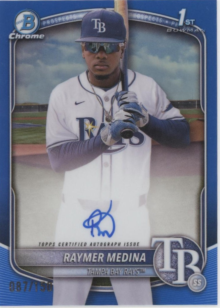 Raymer Medina 2025 Bowman Chrome Prospects Blue Refractor Auto 087/150 #CPA-RM、Collector Store LLC、kayou