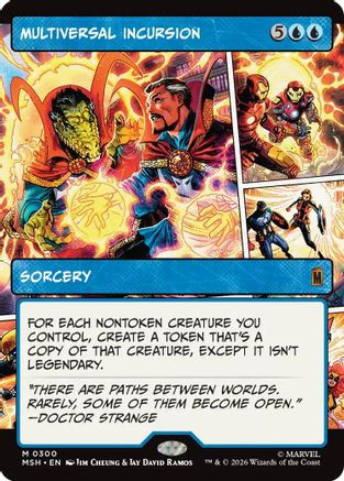 Multiversal Incursion (Borderless) (MSH-300) - Marvel Super Heroes Foil、Wizards of the Coast、kayou