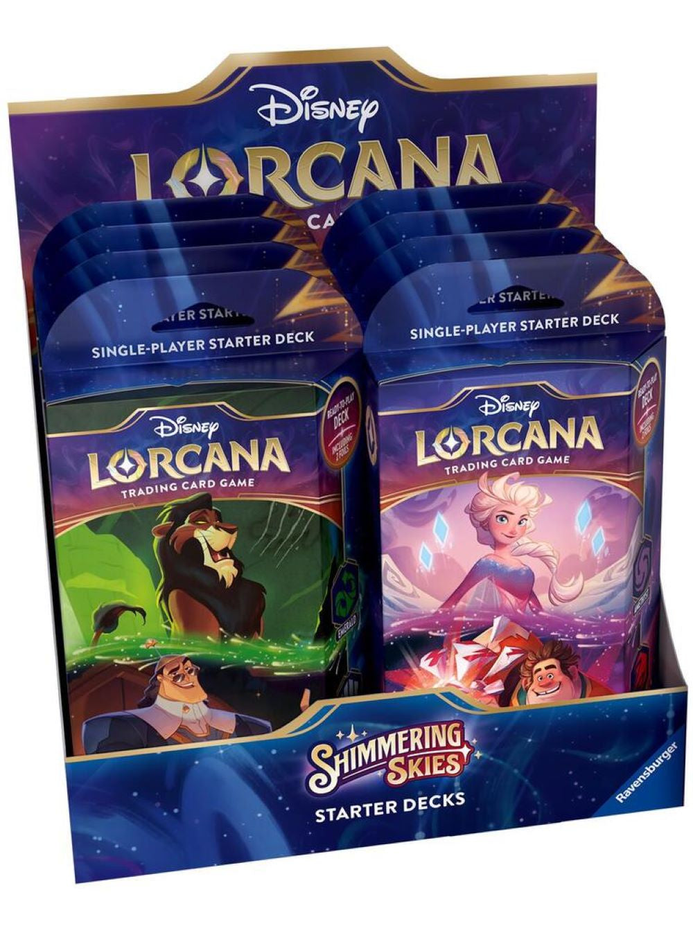 Disney Lorcana: Shimmering Skies Starter Deck Display 8 Decks、Lorcana、kayou