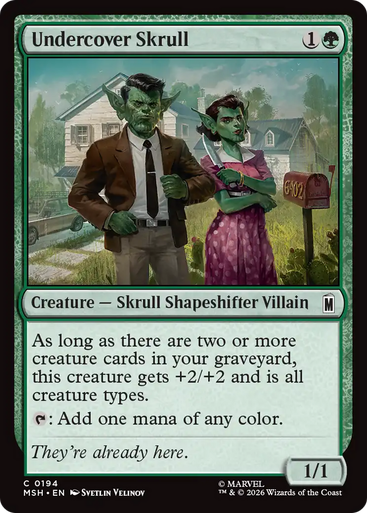 Undercover Skrull (Foil) | Marvel Super Heroes、Magic: The Gathering、kayou