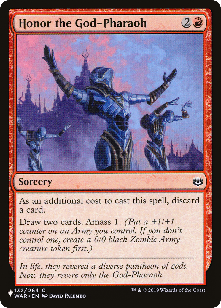 Honor the God-Pharaoh (LIST-132/264) - The List、Wizards of the Coast、kayou