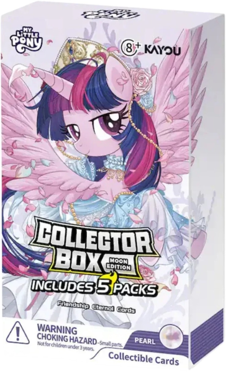 My Little Pony Trading Card Game Series 3 Friendship is Eternal Moon Edition Trading Card COLLECTOR Box #003-NA Includes 5 Booster Packs、ToyWiz、kayou