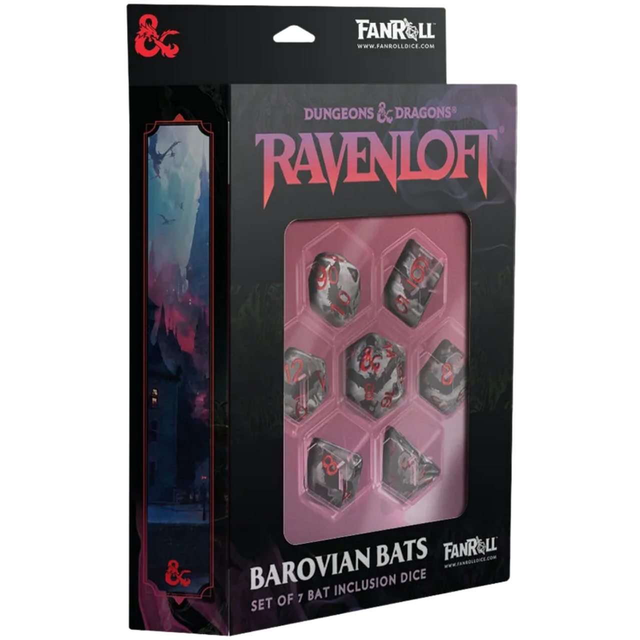 FanRoll: D&D Ravenloft - Barovian Bats - Inclusion Dice (7ct) (PREORDER)、FanRoll、kayou