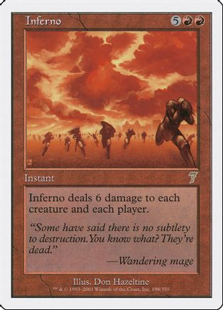 Inferno (7ED-198) - 7th Edition、Wizards of the Coast、kayou