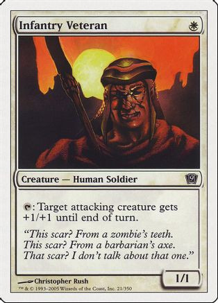 Infantry Veteran (9ED-021) - 9th Edition Foil、Wizards of the Coast、kayou