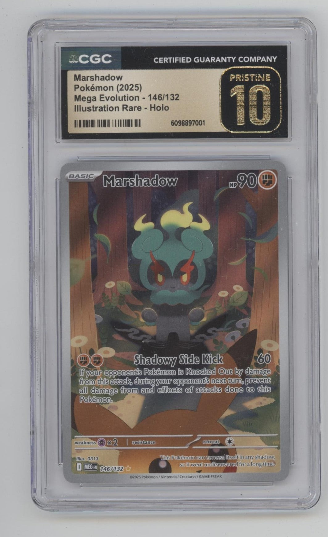 Marshadow Pokemon Mega Evolutions Illustration Rare Holo #146 CGC 10 Pristine、Collector Store LLC Gaming、kayou