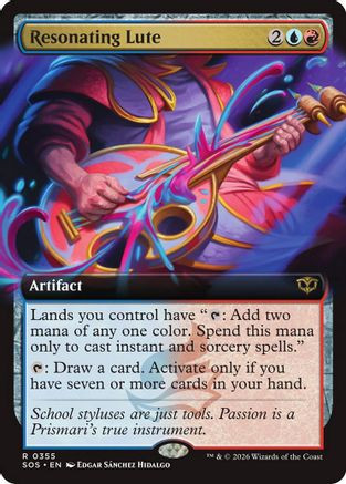 Resonating Lute (Extended Art) (SOS-355) - Secrets of Strixhaven Foil、Wizards of the Coast、kayou