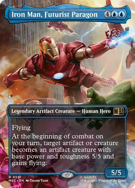 Iron Man, Futurist Paragon (Borderless Scene) | Marvel Super Heroes Commander、Magic: The Gathering、kayou