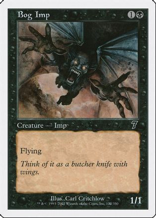 Bog Imp (7ED-122) - 7th Edition、Wizards of the Coast、kayou