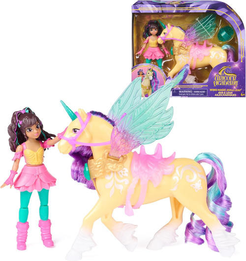 Unicorn Academy Wing Magic Ava & Leaf 4.5-Inch Figure Set、ToyWiz、kayou