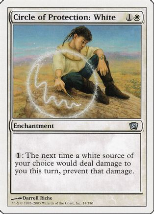 Circle of Protection: White (8ED-014) - 8th Edition Foil、Wizards of the Coast、kayou