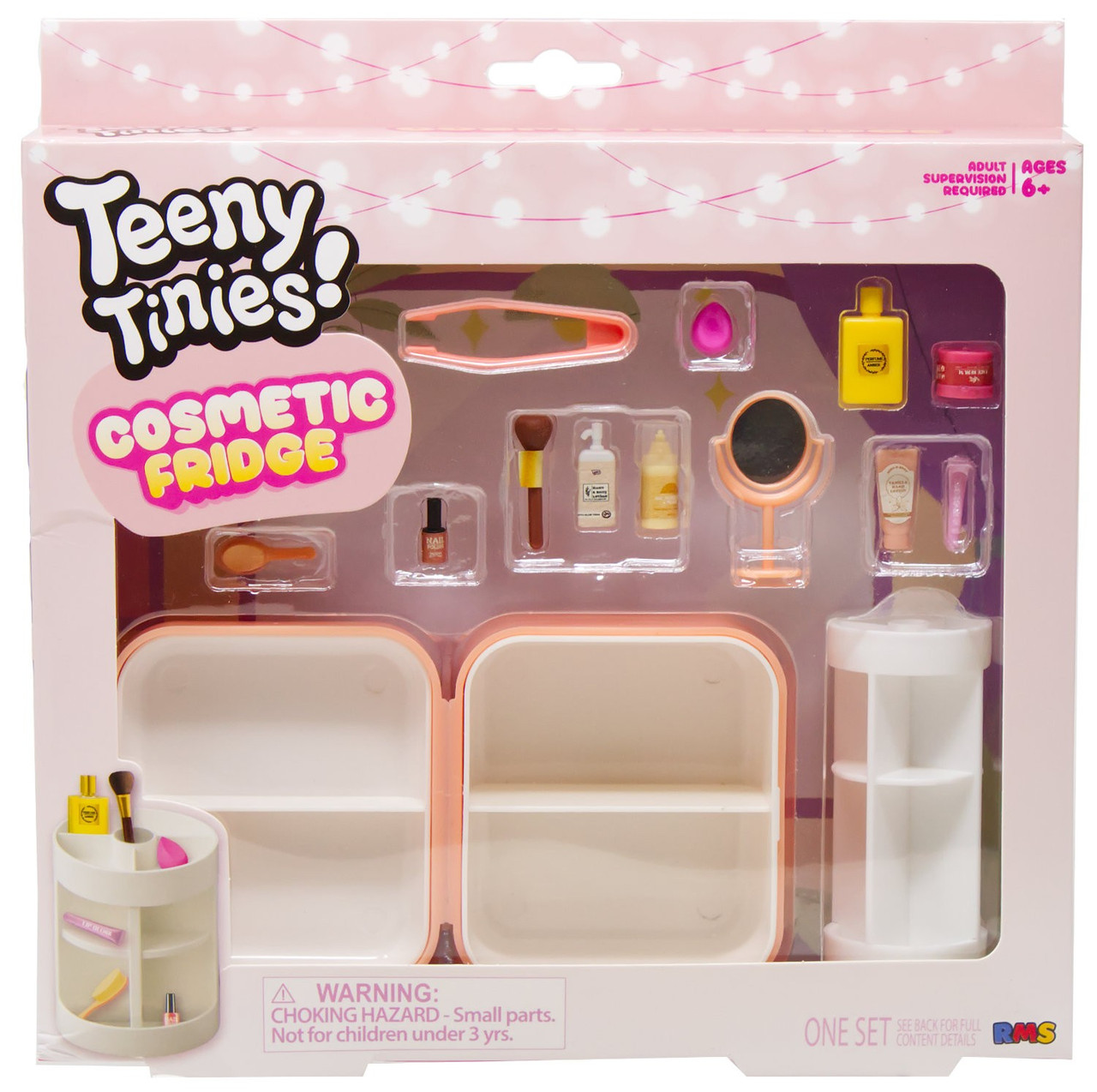 Teeny Tinies! Cosmetic Fridge Playset 15 Pieces、ToyWiz、kayou