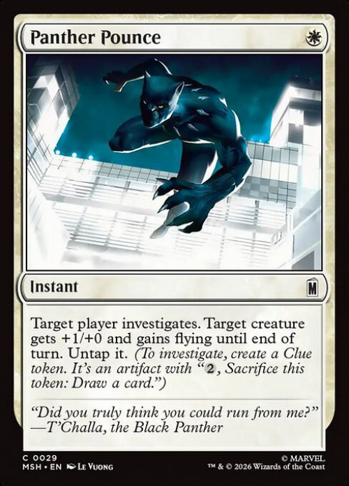 MtG Marvel Super Heroes Common Panther Pounce #29、ToyWiz、kayou