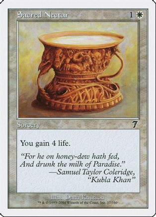 Sacred Nectar (7ED-037) - 7th Edition Foil、Wizards of the Coast、kayou