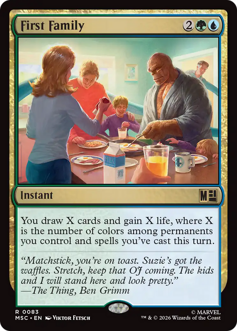 First Family (Surge Foil) | Marvel Super Heroes Commander、Magic: The Gathering、kayou