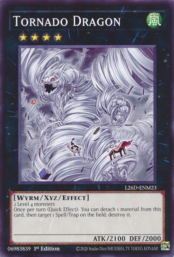 L26D-ENM23 Tornado Dragon、Yu-Gi-Oh!、kayou