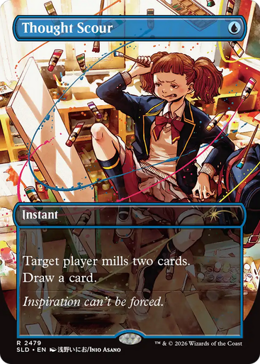 Thought Scour (Secret Lair - Mahō Gakuin Seishun Hakusho) | Secret Lair Drops、Magic: The Gathering、kayou