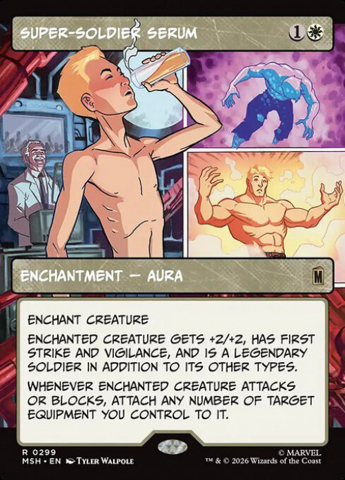 MtG Marvel Super Heroes Rare Super-Soldier Serum #299 Showcase Panel、ToyWiz、kayou