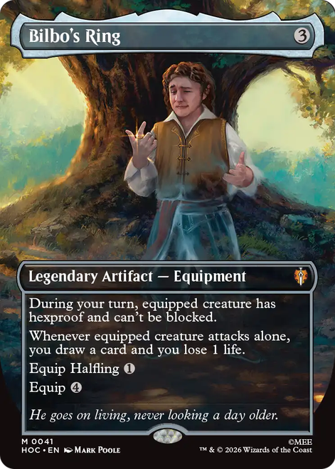 Bilbo's Ring (Borderless Art) | The Hobbit Commander、Magic: The Gathering、kayou
