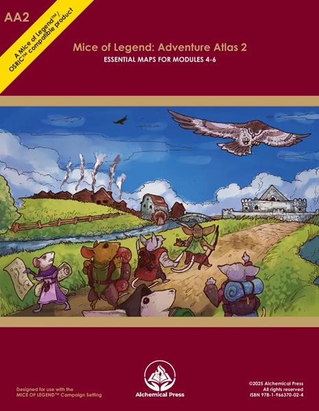 Mice of Legend: OSR - Adventure Atlas 2, Modules N1, M4-M6、Alchemical Press、kayou