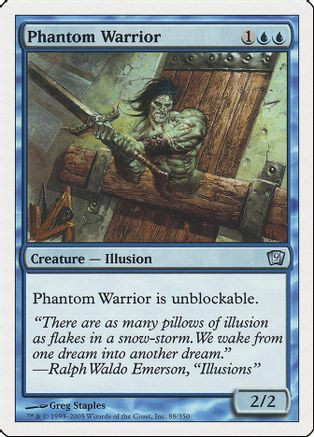 Phantom Warrior (9ED-088) - 9th Edition Foil、Wizards of the Coast、kayou