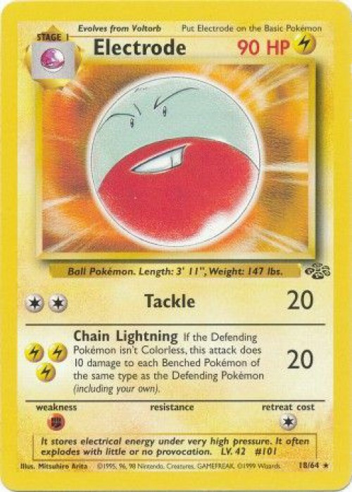 Pokemon Jungle Rare Electrode #18 Heavily Played、ToyWiz、kayou